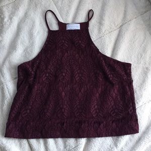 Maroon tank top